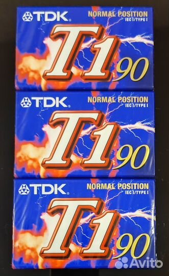 Кассеты Аудио Запечатанные TDK Т1 90 3шт