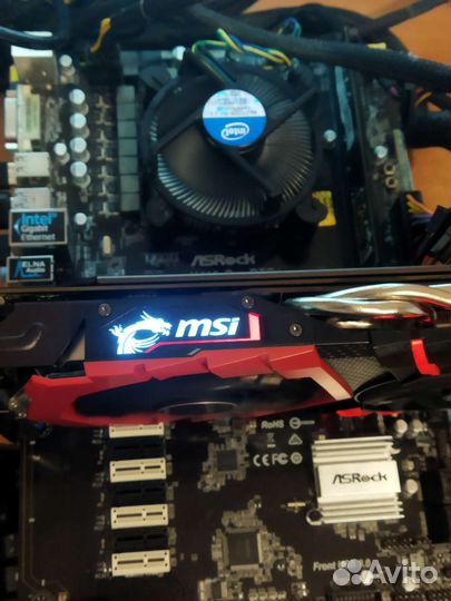 Комплект H110 pro btc asrock+g3900+ 4 gb озу