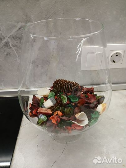 Ваза бокал интерьерная