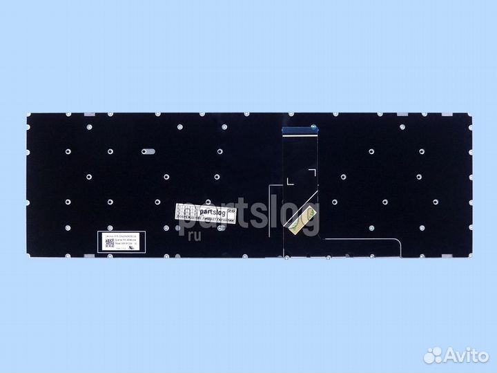 Клавиатура для Lenovo 320-15ABR 320-15AST серая бе