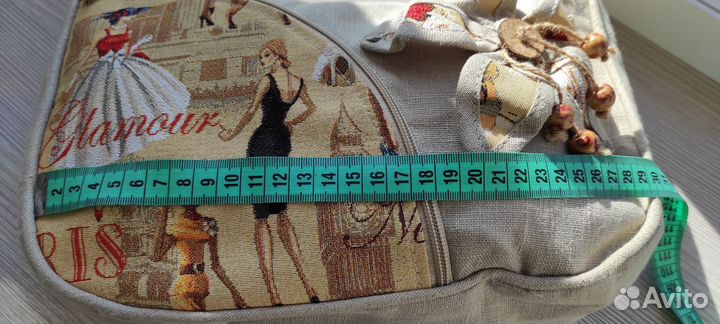 Сумка женская льняная