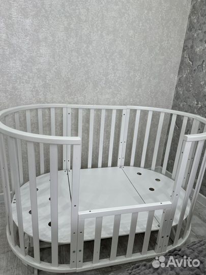Детская кроватка трансформер 9 в 1 с маятником