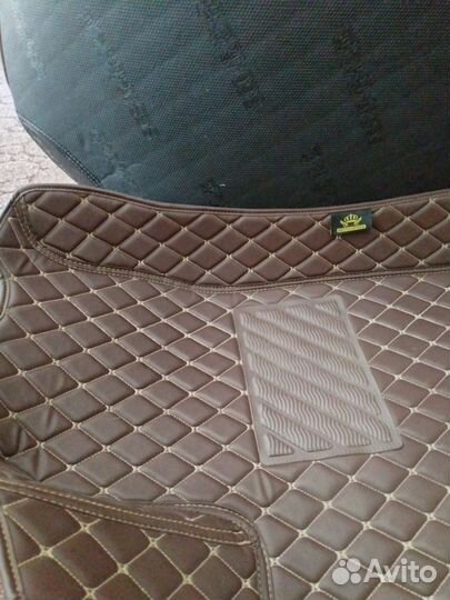 3D коврики из эко кожи для Хундай Солярис 2020