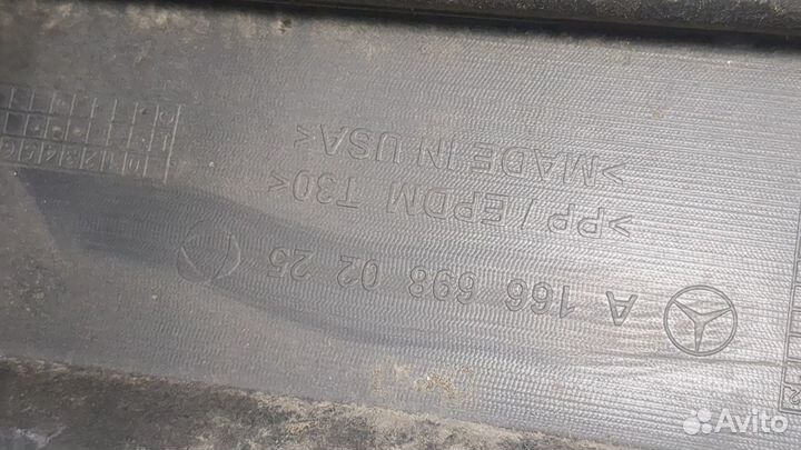 Накладка на порог Mercedes ML W166 2011, 2013