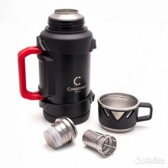 Термос Следопыт-dakar со складными ручками, 1,5л/1