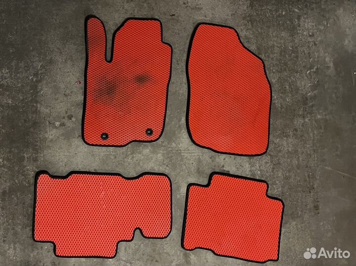 Коврики eva красные toyota rav 4