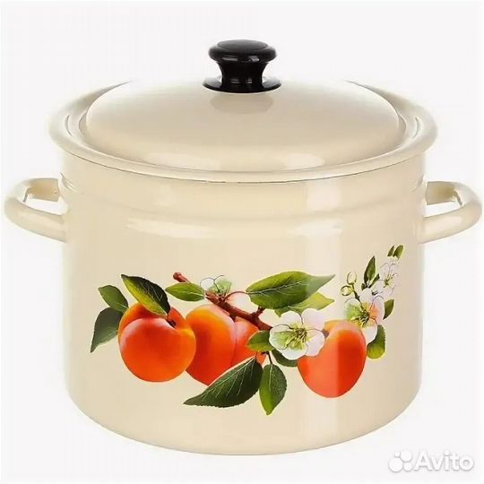 Кастрюля эмалированная с крышкой на 9 литров Оптом