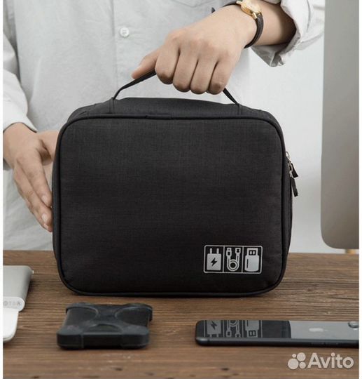 Дорожный органайзер косметичка для аксессуаров