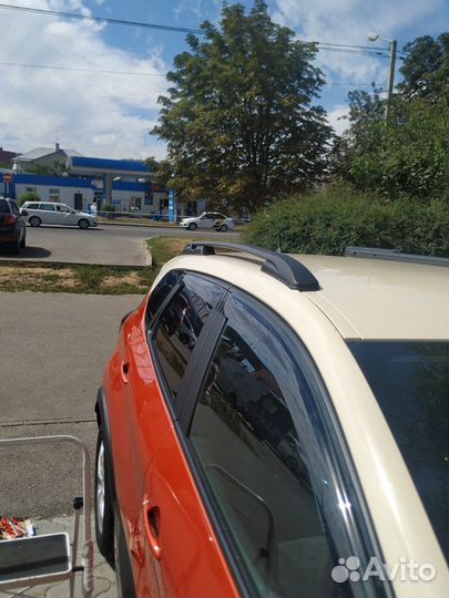 Рейлинги на крышу Renault Kaptur апс, чёрные