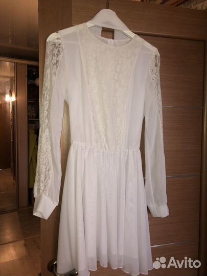 Вечернее платье белое 44