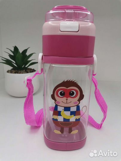 Поильник с трубочкой (обезьянка)