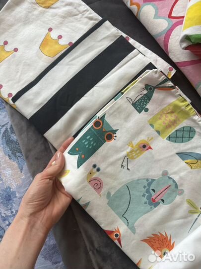 Детское постельное белье икеа б/у