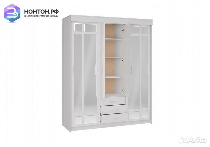 Шкаф-купе Фортуна ясень анкор светлый