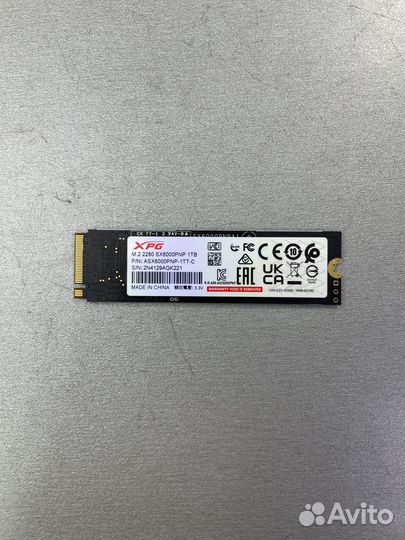 SSD накопитель A-Data XPG SX6000 Pro 1Tb