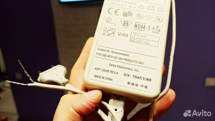 Блок питания hp 18V 1,1A