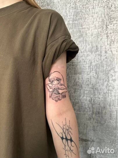 Татуировка в студии