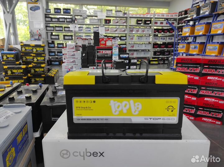 Аккумулятор 90Ач EFB Topla 850А start-stop Словени