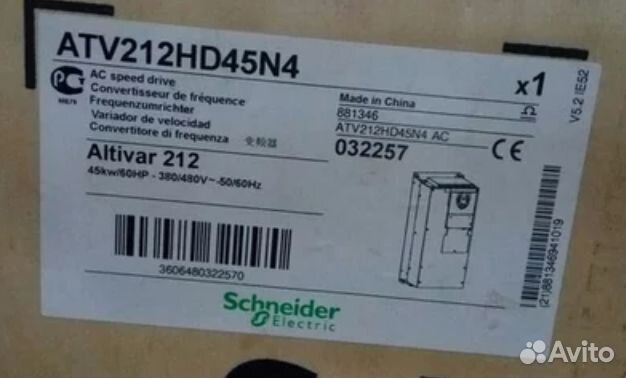 Преобразователь Schneider Electric ATV212HD45N4