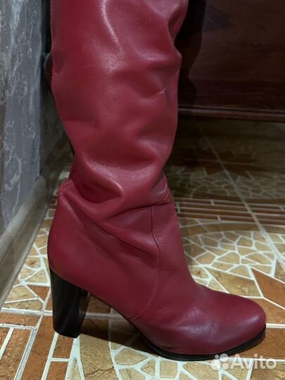 Сапоги женские натуральная кожа 39