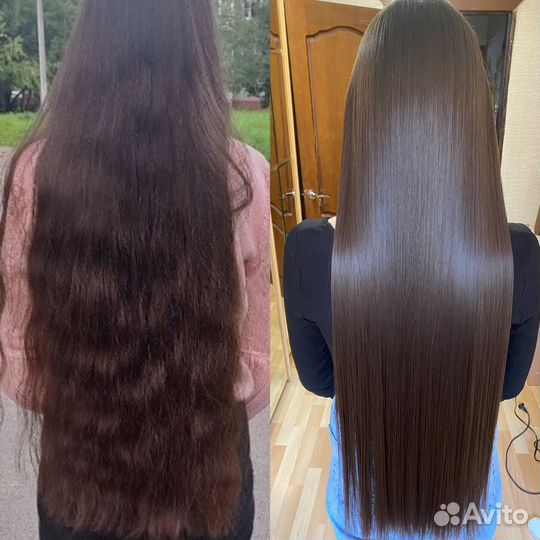 Кератиновое выпрямление волос