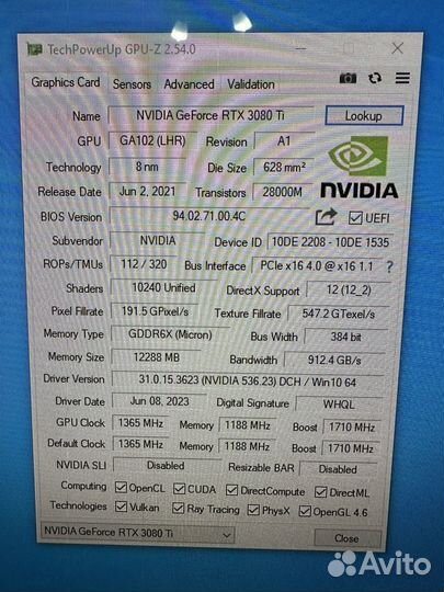 Inno3D RTX 3080Ti 12gb icill x4 LHR