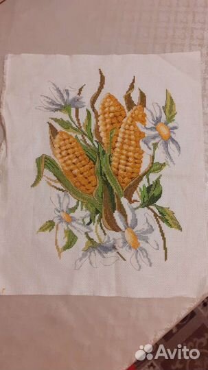 Вышивка крестом на ткани готовая