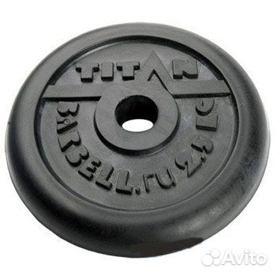 Блин обрезиненный titan Barbell 2,5 кг (d31)