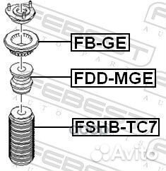 Отбойник амортизатора перед прав лев Febest