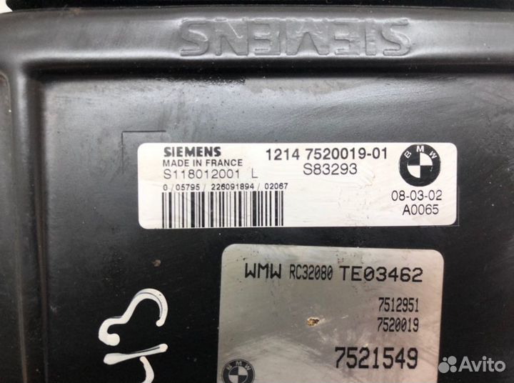 Блок управления двигателем Mini Cooper R50 1.6 I