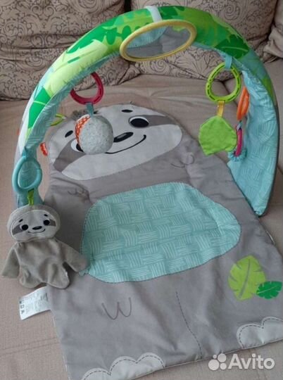 Развивающий коврик fisher price ленивец