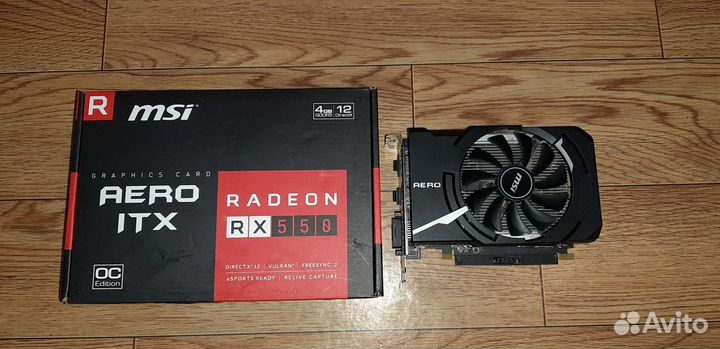 MSI AMD Radeon RX 550 aero