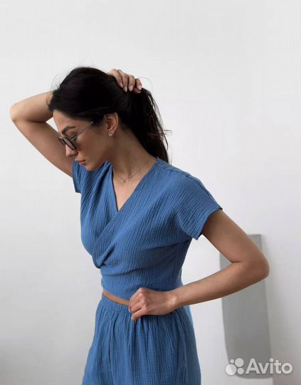 Шикарный брючный костюм женский 2 цвета