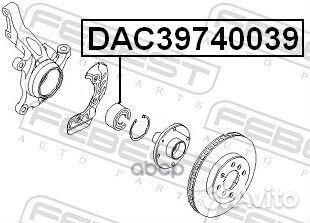 Подшипник ступичный передний (39x74x39) (chevro
