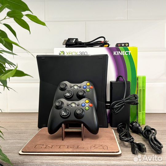 Xbox 360 Slim 250gb 2 Джойстика Игры Все Бесплатно