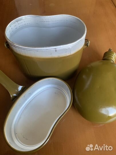 Котелок и фляжка алюминиевая