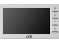 CTV-M1701 S белый монитор видеодомофона с памятью