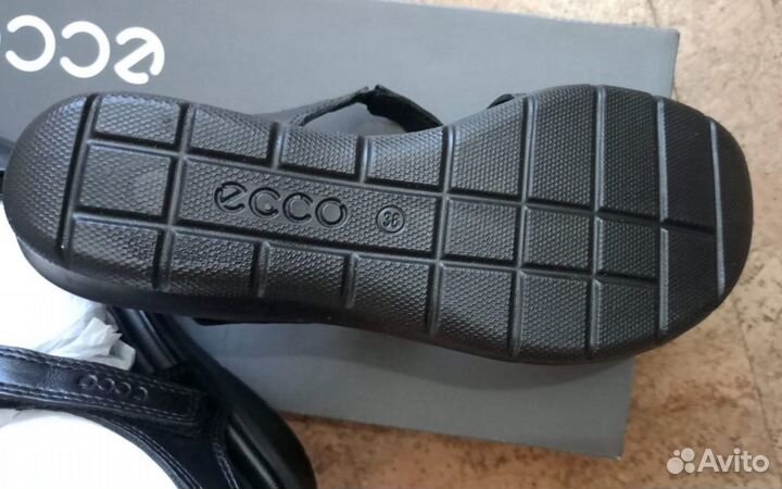 Женские черные босоножки ecco 35-42 размер