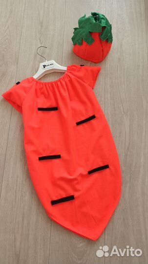 Костюм новогодний Морковка, 116-128 размер