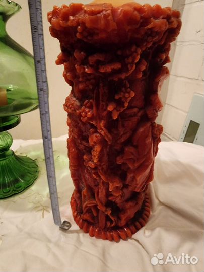 Свеча винтажная рельефная