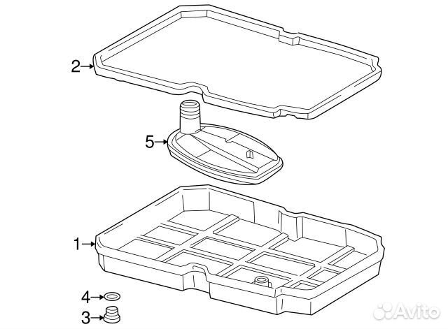 Поддон масляный АКПП\ MB C204/W202/W204/R129