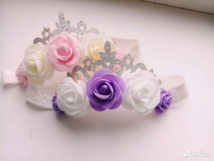 Повязка на голову с короной