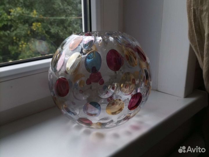 Ваза шар Богемия