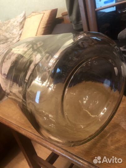 Ваза стекло гигант 16 литр 40 см Красный Май СССР