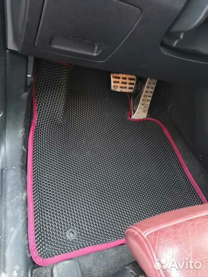 Коврики EVA 3Д на Соренто Прайм черный+черный