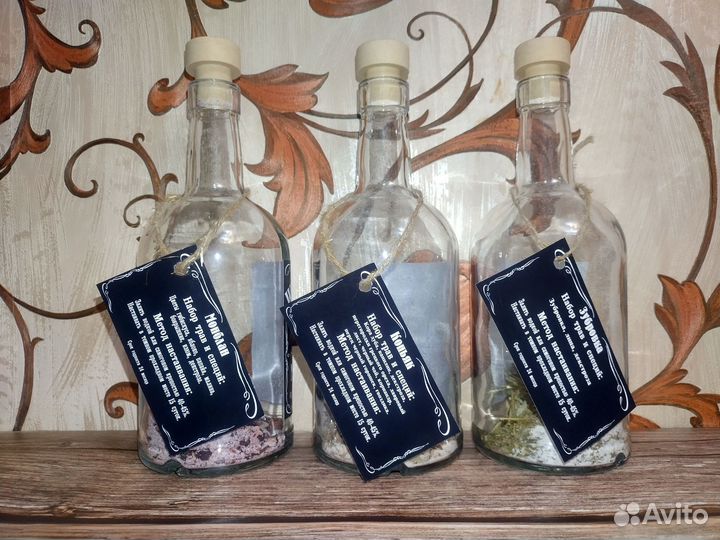 Подарочный набор для приготовления настоек в ящике