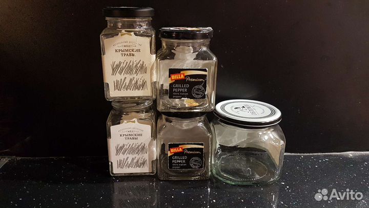Банки разные винтовые до 1 л