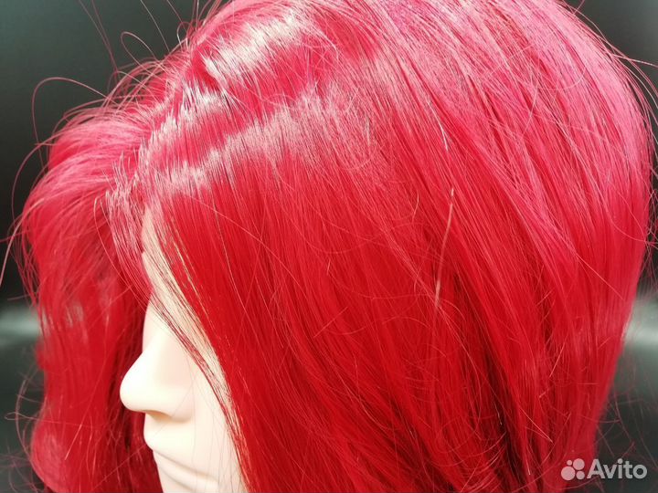 35757 Синтетический кружевной парик красный