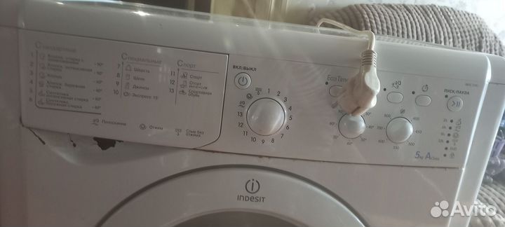 Стиральная машина бу indesit 5кг на запчасти