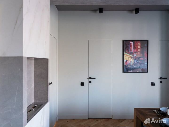 Скрытая дверь с коробкой