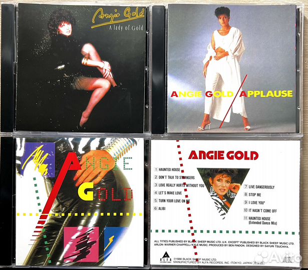 Музыкальные CD диски Angie Gold (italo-disco)
